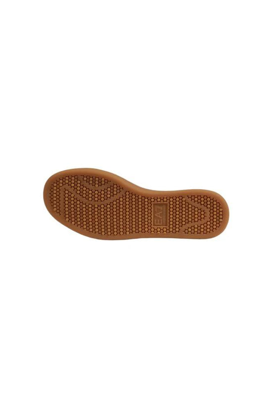 EA7 Emporio Armani Beige Leder Sneaker by EA7 Emporio Armani
