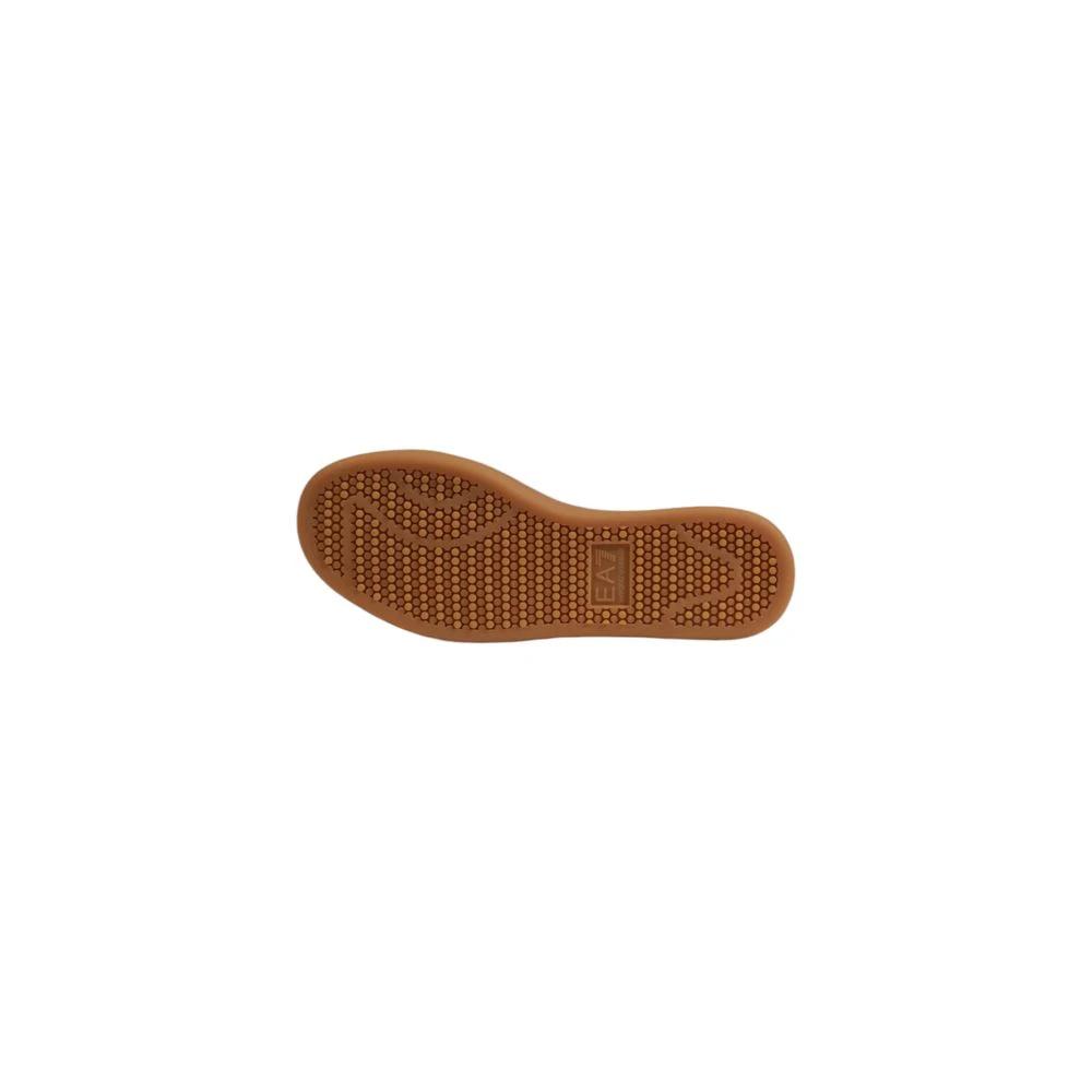 EA7 Emporio Armani Beige Leder Sneaker by EA7 Emporio Armani