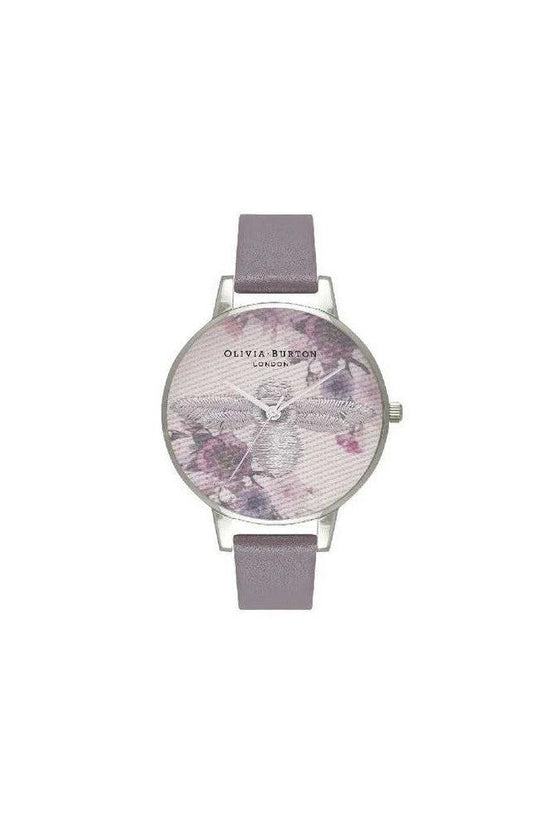 Olivia Burton Armbanduhr Blumenmuster Grau | ELORÉ by Olivia Burton