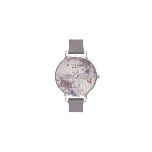 Olivia Burton Armbanduhr Blumenmuster Grau | ELORÉ by Olivia Burton
