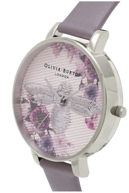 Olivia Burton Armbanduhr Blumenmuster Grau | ELORÉ by Olivia Burton