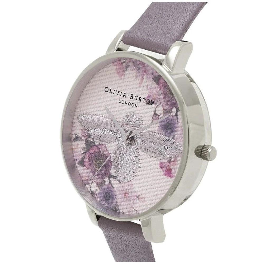 Olivia Burton Armbanduhr Blumenmuster Grau | ELORÉ by Olivia Burton