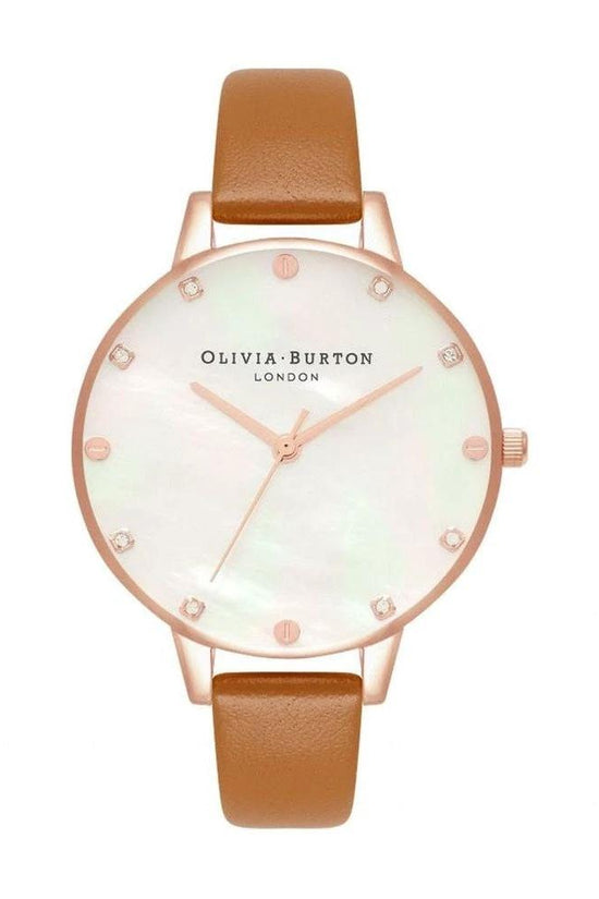 Olivia Burton Demi Uhr Roségold Braun Leder | ELORÉ by Olivia Burton