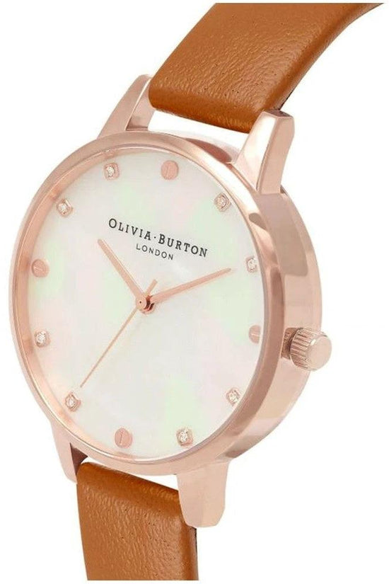 Olivia Burton Demi Uhr Roségold Braun Leder | ELORÉ by Olivia Burton