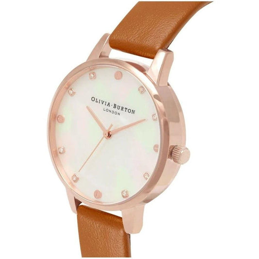Olivia Burton Demi Uhr Roségold Braun Leder | ELORÉ by Olivia Burton