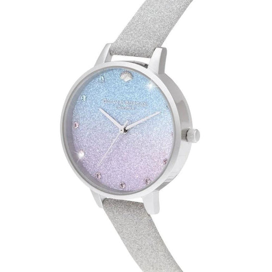 Olivia Burton London Armbanduhr Grau Glitzer | ELORÉ by Olivia Burton