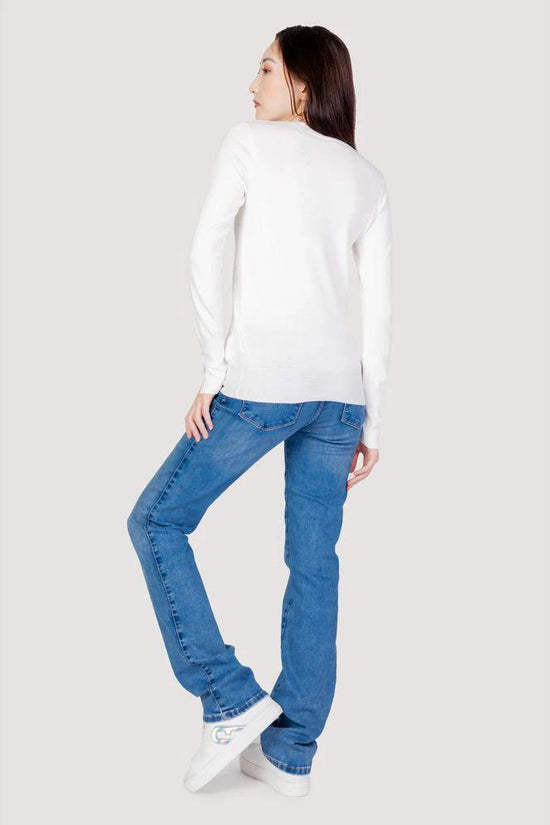 Sweatshirt Weiß Baumwolle by Guess