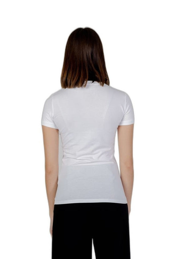 Guess Mini Triangle Tee Kurzarm Damen Weiß | ELORÉ by Guess
