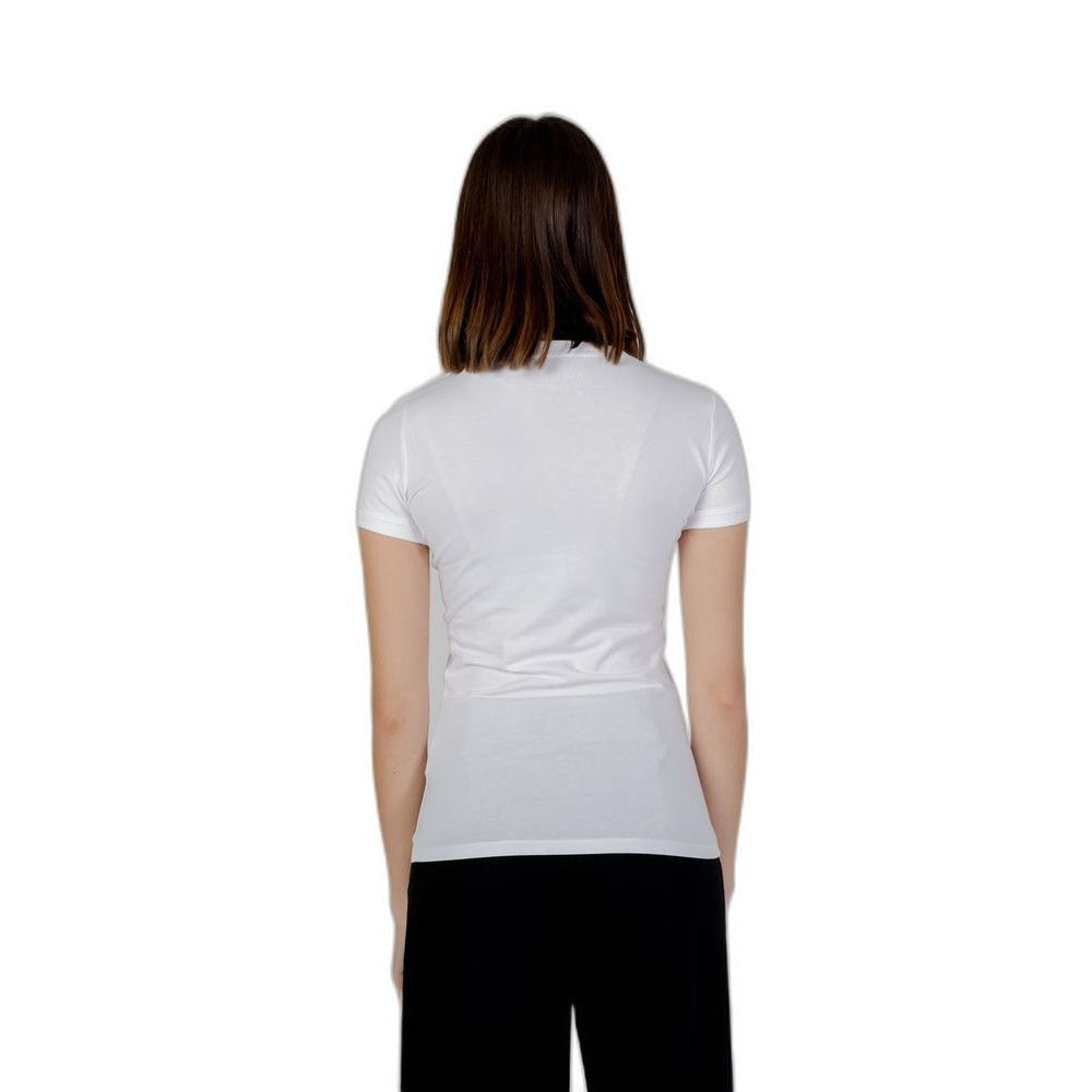 Guess Mini Triangle Tee Kurzarm Damen Weiß | ELORÉ by Guess