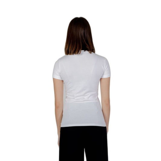 Guess Mini Triangle Tee Kurzarm Damen Weiß | ELORÉ by Guess
