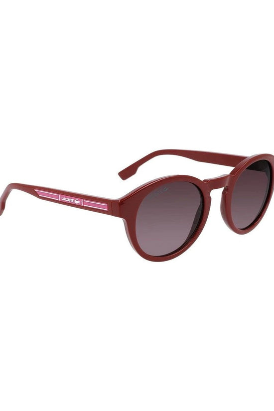 Lacoste Sonnenbrille Rot Glänzend Transparent Dunkel | ELORÉ by Lacoste