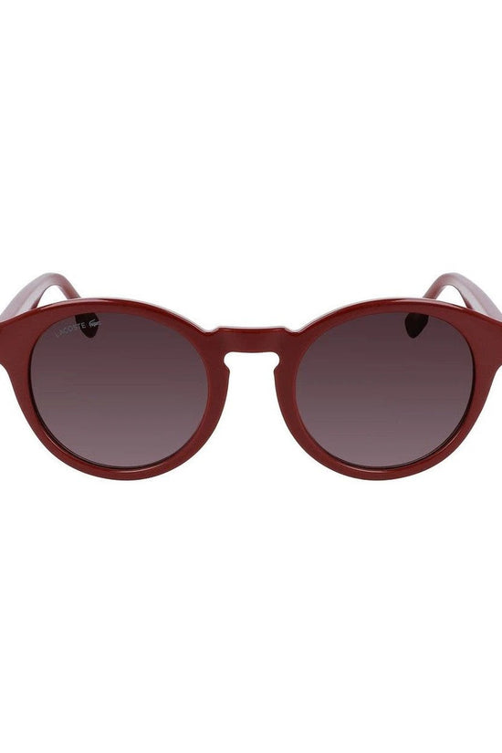 Lacoste Sonnenbrille Rot Glänzend Transparent Dunkel | ELORÉ by Lacoste