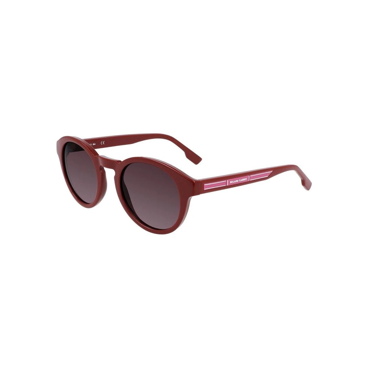 Lacoste Sonnenbrille Rot Glänzend Transparent Dunkel | ELORÉ by Lacoste