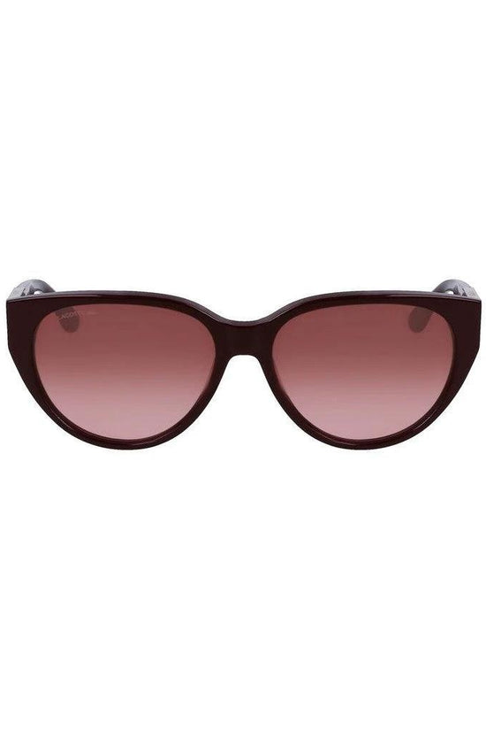 Lacoste Sonnenbrille Dunkelbraun Bordeauxrot Verlauf | ELORÉ by Lacoste