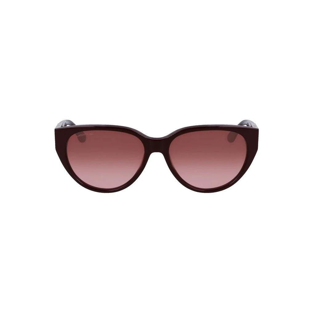 Lacoste Sonnenbrille Dunkelbraun Bordeauxrot Verlauf | ELORÉ by Lacoste