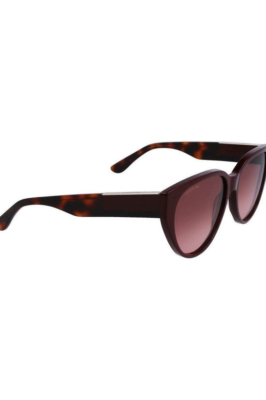 Lacoste Sonnenbrille Dunkelbraun Bordeauxrot Verlauf | ELORÉ by Lacoste