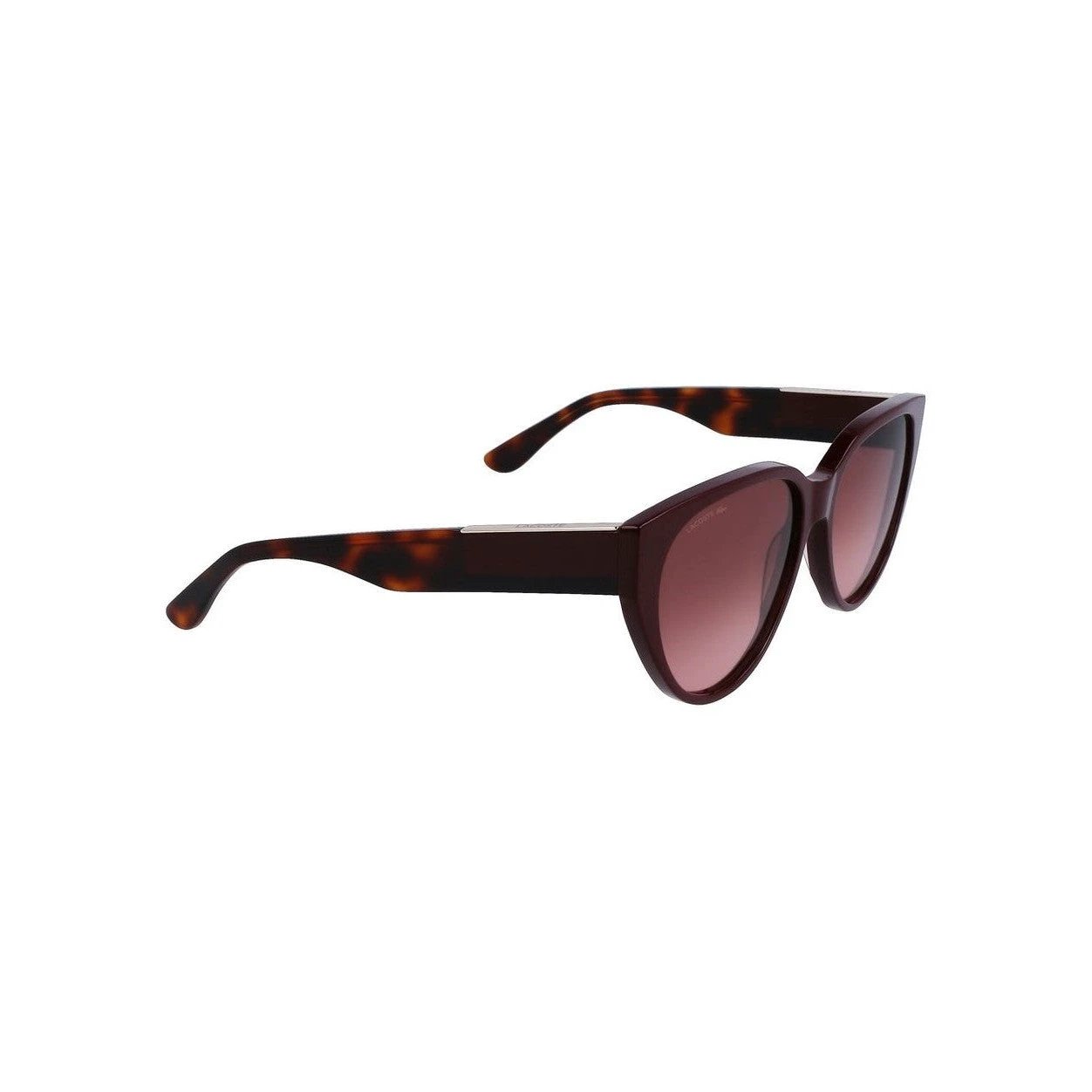 Lacoste Sonnenbrille Dunkelbraun Bordeauxrot Verlauf | ELORÉ by Lacoste