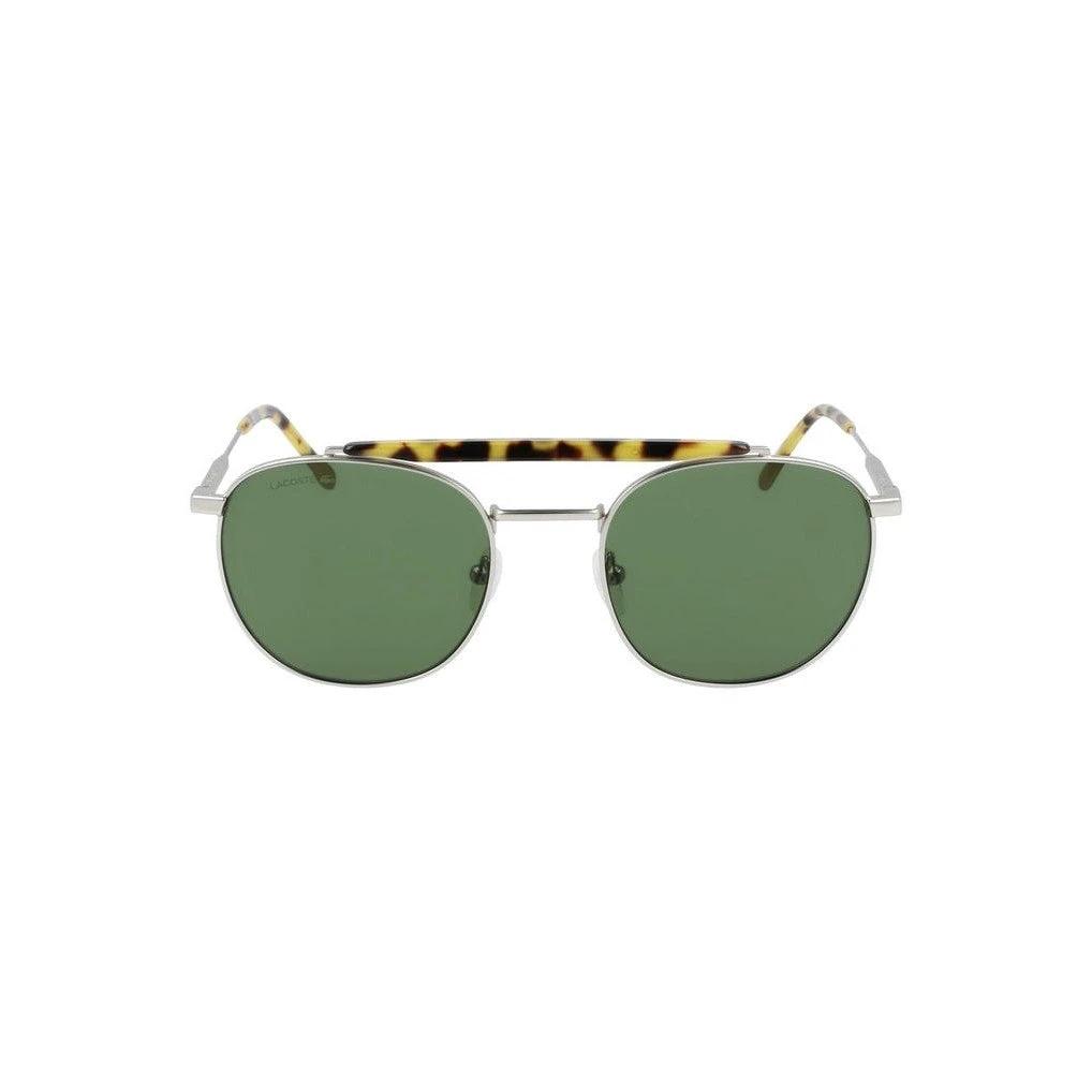 Lacoste Sonnenbrille Silber Metallrahmen Gläser Grün | ELORÉ by Lacoste