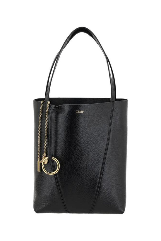 Chloé Schwarze Kalbshaut Bos Taurus Schultertasche by Chloé
