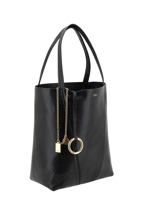 Chloé Schwarze Kalbshaut Bos Taurus Schultertasche by Chloé
