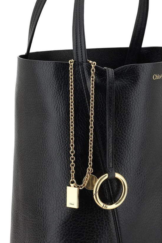 Chloé Schwarze Kalbshaut Bos Taurus Schultertasche by Chloé