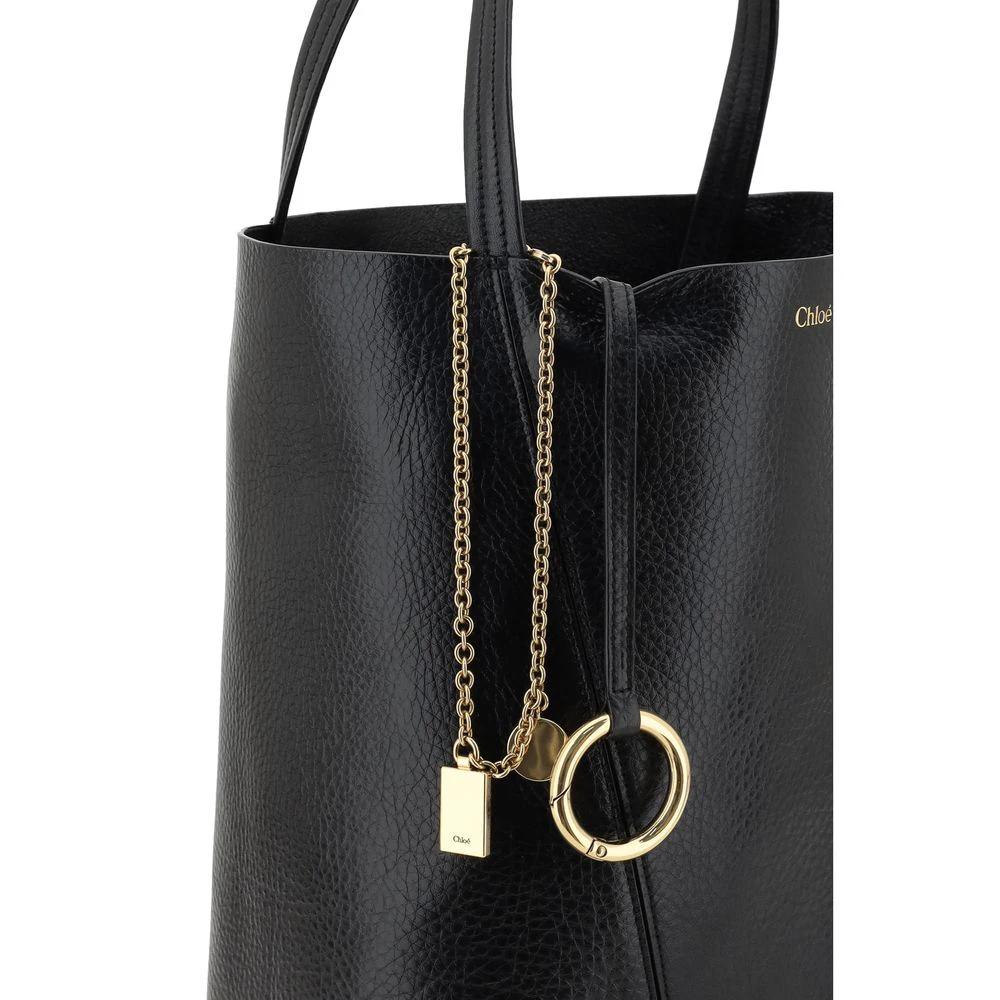 Chloé Schwarze Kalbshaut Bos Taurus Schultertasche by Chloé