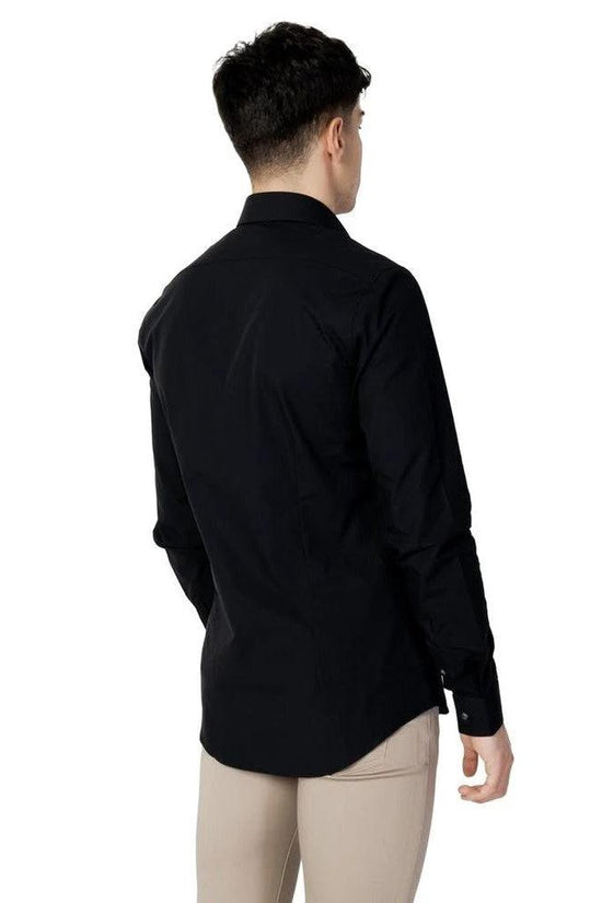Calvin Klein Hemd Slim Poplin Stretch Schwarz | ELORÉ by Calvin Klein