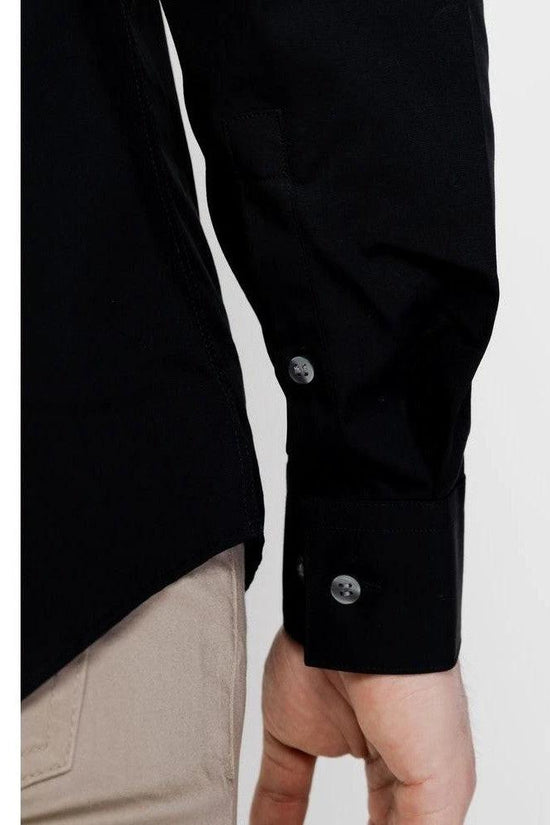 Calvin Klein Hemd Slim Poplin Stretch Schwarz | ELORÉ by Calvin Klein