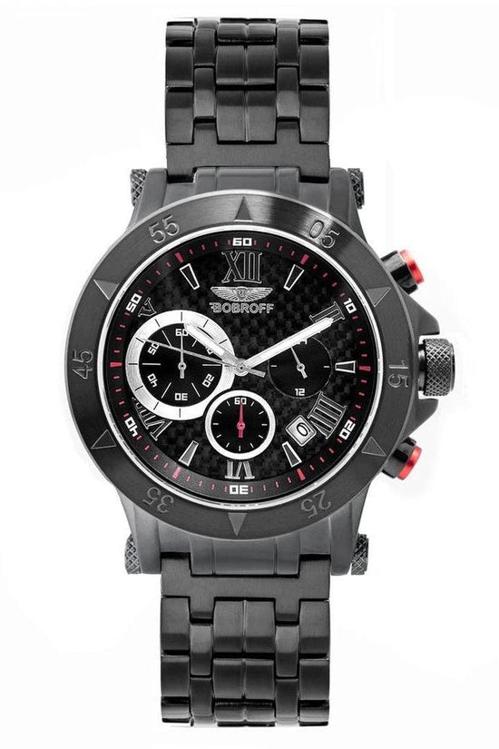 Bobroff Armbanduhr Chronograph Automatik Schwarz | ELORÉ by Bobroff