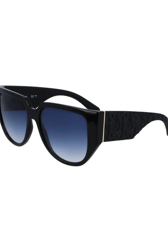 Salvatore Ferragamo Sonnenbrille Schwarz | ELORÉ by Ferragamo