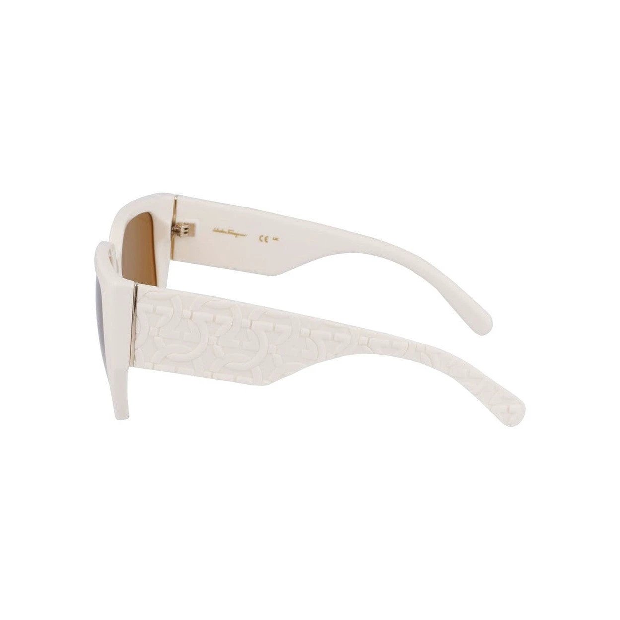Ferragamo Sonnenbrille Weiß | ELORÉ by Ferragamo