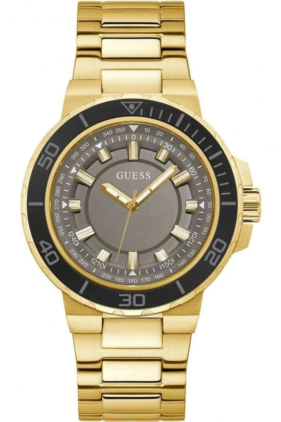 Guess Luxus Chronograph Uhr Edelstahl Gold | ELORÉ by Guess
