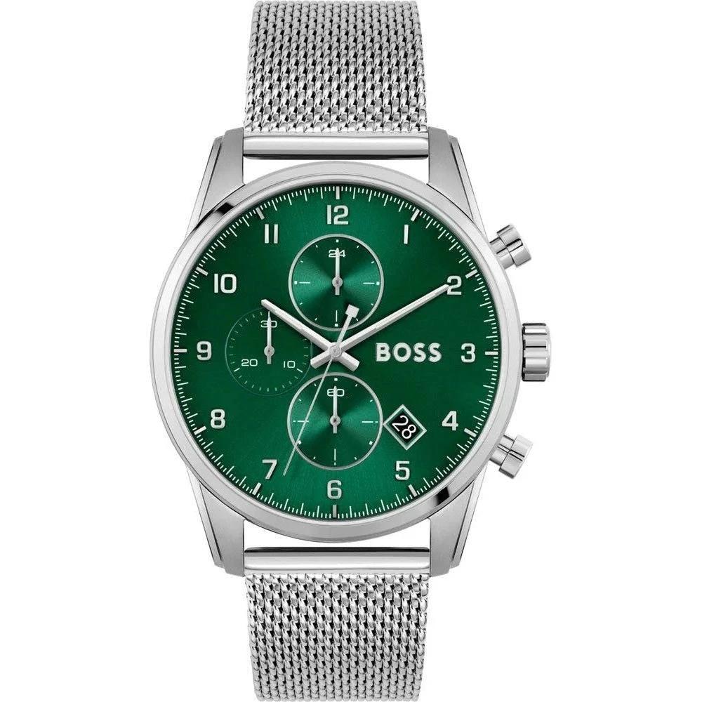 Hugo Boss Grand Prix Chronograph Armbanduhr Grün | ELORÉ by Hugo Boss