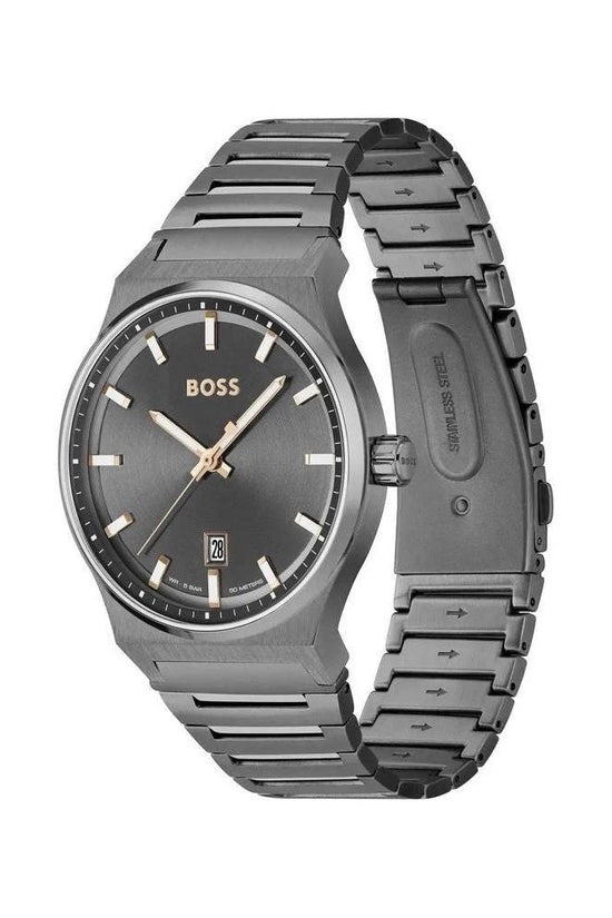 Hugo Boss Armbanduhr Edelstahl Chronograph Grau | ELORÉ by Hugo Boss