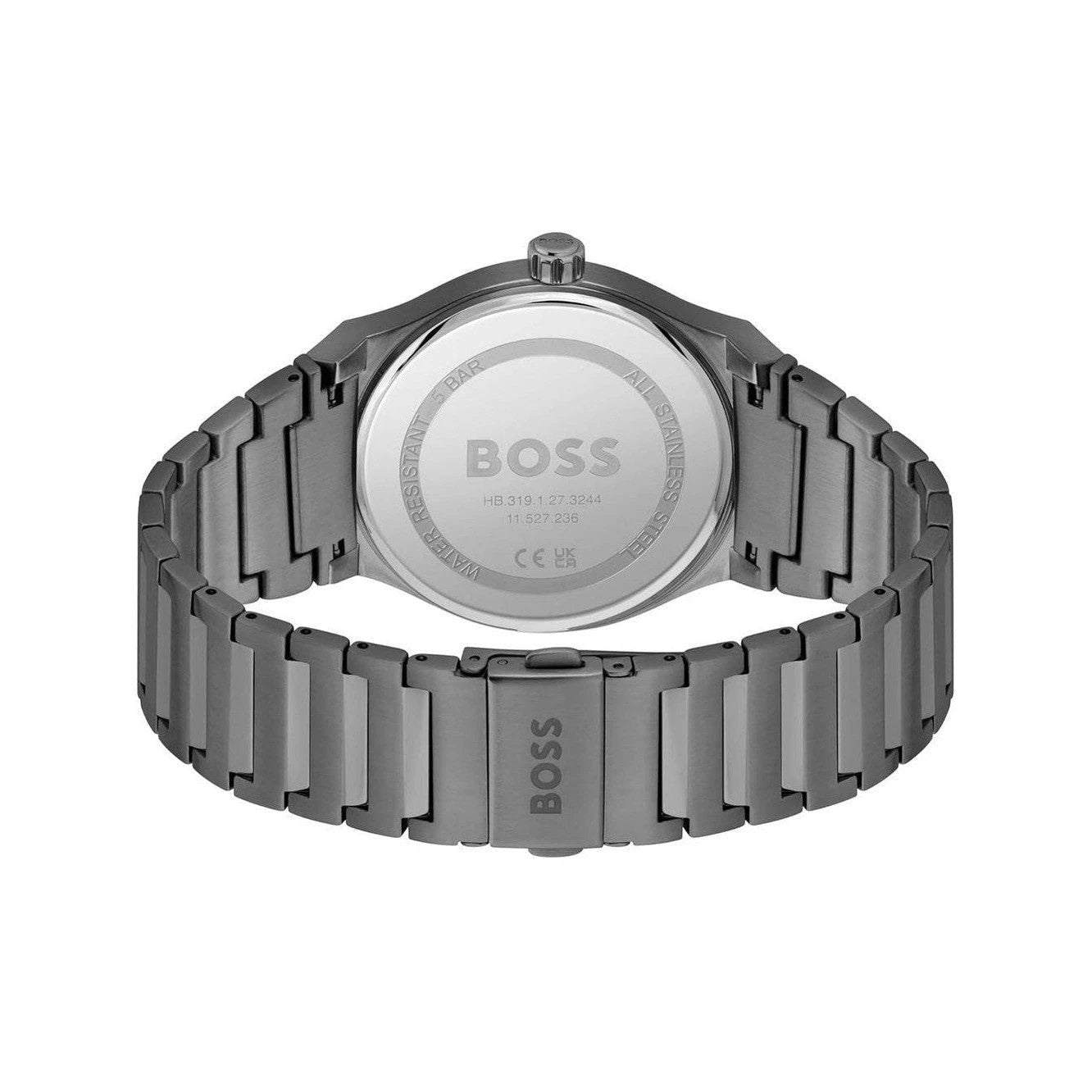 Hugo Boss Armbanduhr Edelstahl Chronograph Grau | ELORÉ by Hugo Boss