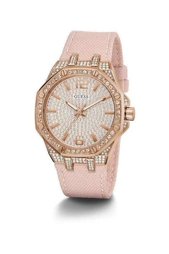 Guess Armbanduhr Pink Kristalle Glitzer Schmuck | ELORÉ by Guess
