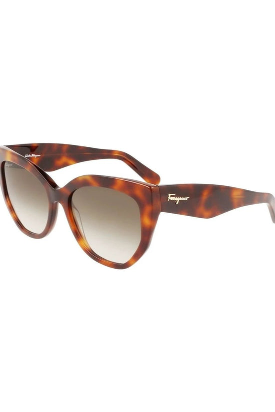 Salvatore Ferragamo Sonnenbrille Dunkelbraun | ELORÉ by Ferragamo
