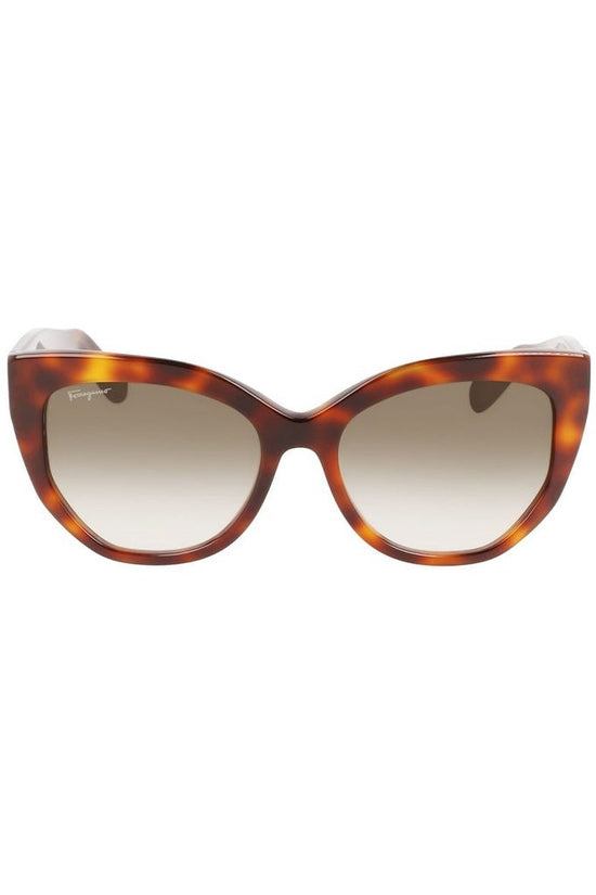 Salvatore Ferragamo Sonnenbrille Dunkelbraun | ELORÉ by Ferragamo