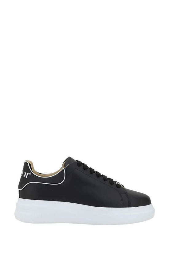 Philipp Plein Schwarze Gummisneaker mit niedrigem Schaft by Philipp Plein