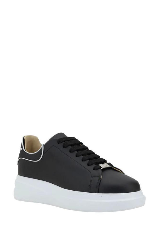 Philipp Plein Schwarze Gummisneaker mit niedrigem Schaft by Philipp Plein