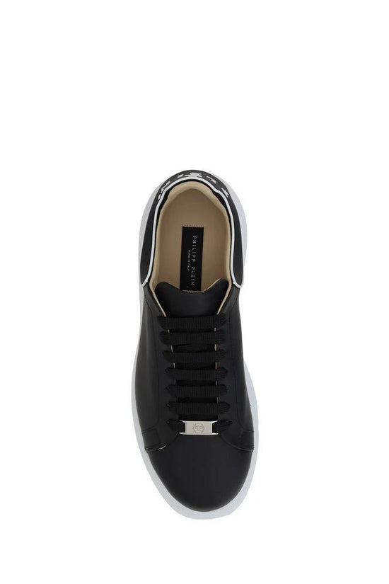 Philipp Plein Schwarze Gummisneaker mit niedrigem Schaft by Philipp Plein