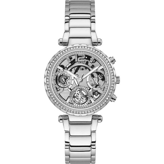 Guess Skelettuhr Chronograph Edelstahl Grau | ELORÉ by Guess