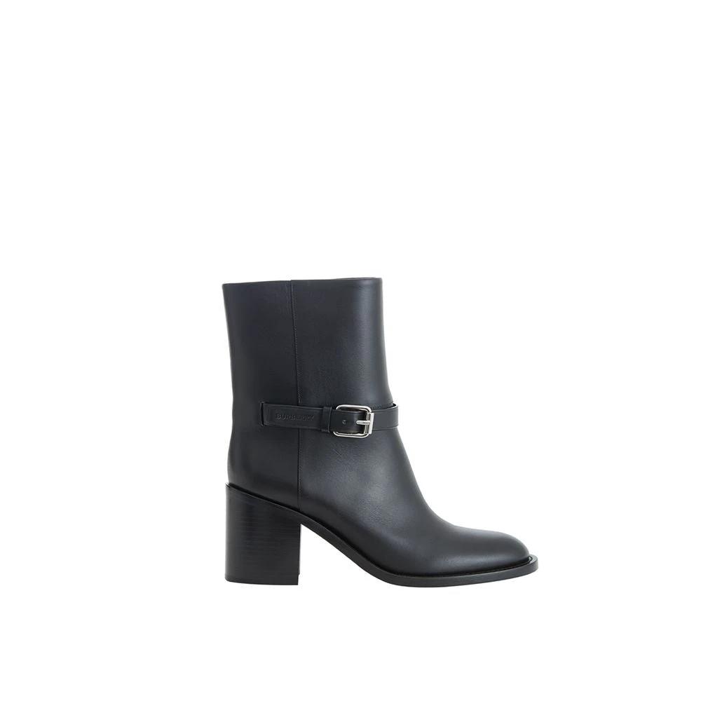 Stiefeletten Schwarz Leder by Burberry