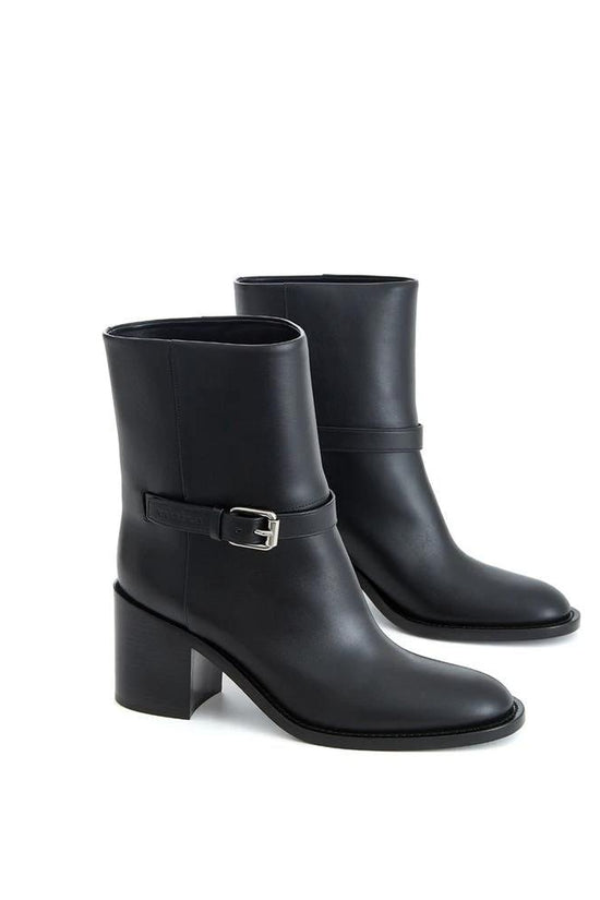 Stiefeletten Schwarz Leder by Burberry
