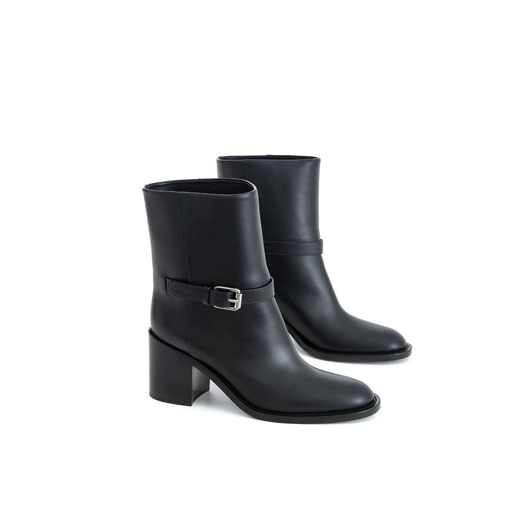 Stiefeletten Schwarz Leder by Burberry