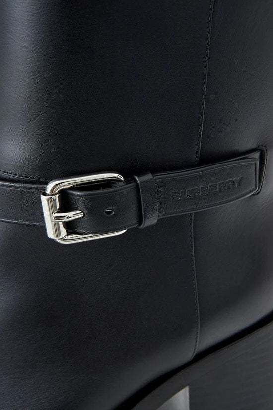 Stiefeletten Schwarz Leder by Burberry