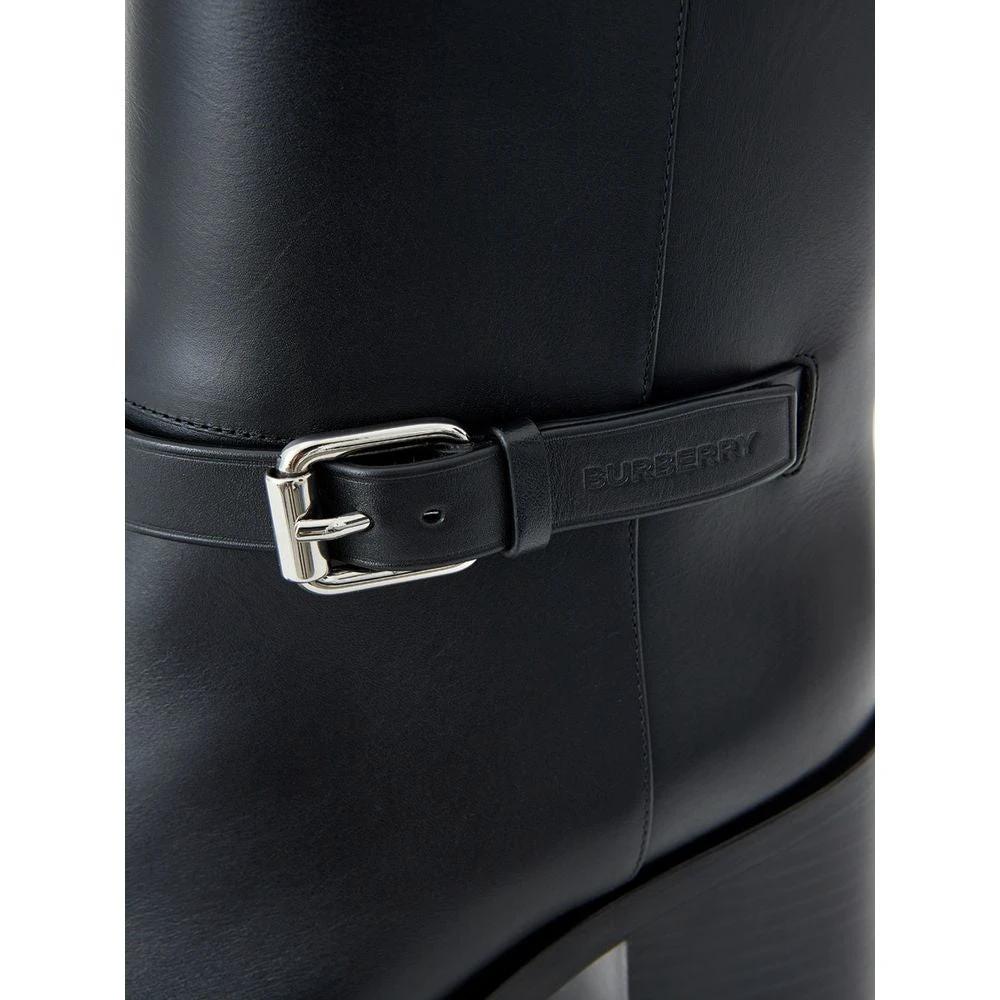 Stiefeletten Schwarz Leder by Burberry