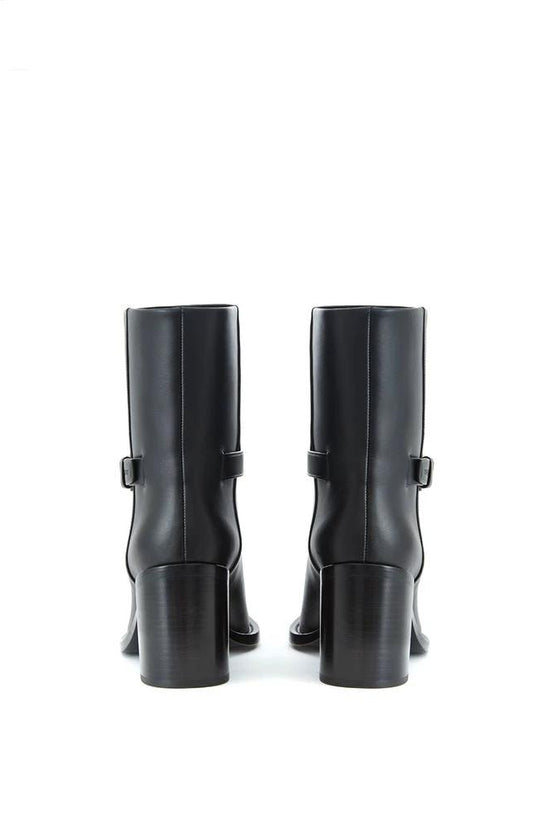 Stiefeletten Schwarz Leder by Burberry