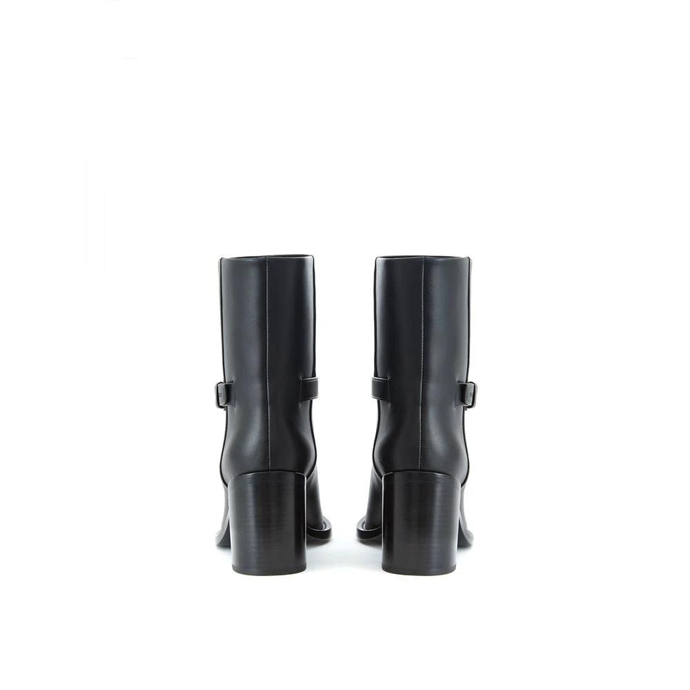 Stiefeletten Schwarz Leder by Burberry