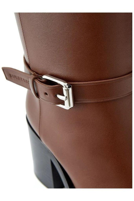 Burberry Stiefel Elegant Schnalle Detail Braun | ELORÉ by Burberry
